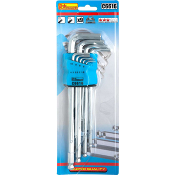 IMBUSY Z KULKĄ 1,5-10MM DŁUGIE