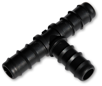 Trójnik, 3x wtyk na wąż 12mm