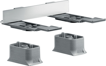 AX Universal Softsquare Zestaw adapterów, Chrom