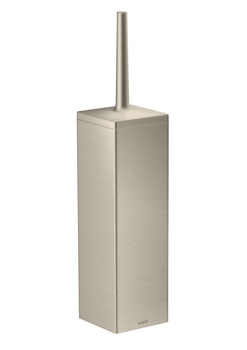 AX Universal Rectangular Szczotka do WC z pojemnikiem, ścienna, Nikiel Szczotkowany