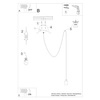 Lampa wisząca NESO 1 LONG