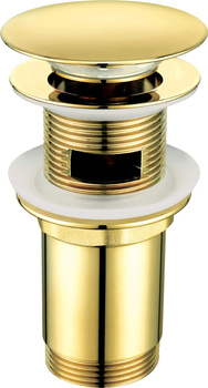 Korek do umywalki lub bidetu z tuleją - uniwersalny złoty NHC Z10U