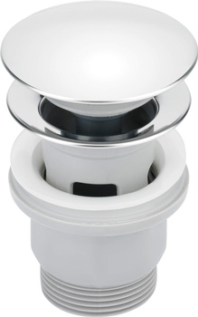 Korek do umywalki lub bidetu - z przelewem chrom, szary NHC 010P