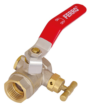 Zawór kulowy GW-GW z dźwignią ze spustem z motylkiem 3-4"  Normal