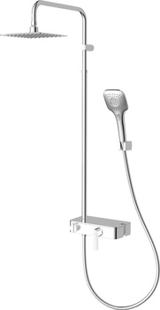 Deszczownica z baterią prysznicową chrom NAC 01WM