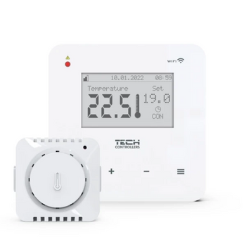 Dwustanowy regulator pokojowy z Wi-Fi biały