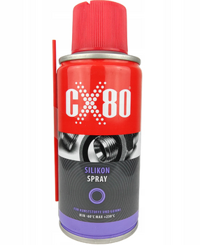 CX80 - SILIKON SPRAY 150ML NSFH1 Bezbarwny do tworzyw sztucznych i gumy