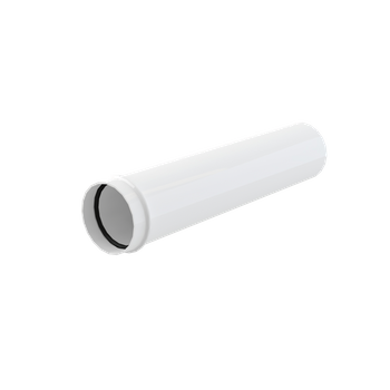 Przedłużka metalowa DN32, biały