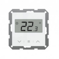 Przewodowy doramkowy szklany regulator temperatury Sinum FR-S2 biały