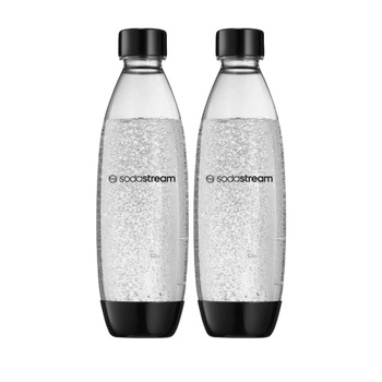 Butelki na wodę SodaStream Fuse 1l - Czarne dwupak