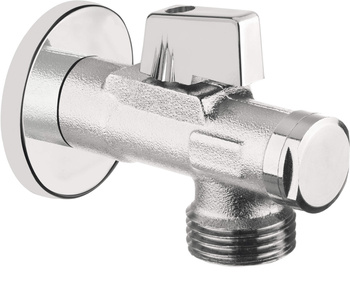 Zawór kulowy do podłączenia pralki lub zmywarki 1/2" - 3/4" chrom VFA B64M