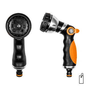 BLACK LINE Metalowy pistolet 8-funkcyjny