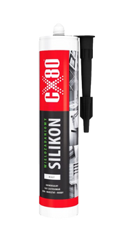 CX80 Silikon Biały 310 ML Uszczelniacz Do Prac Budowlanych i Wentylacyjnych