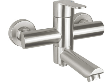 Bateria wannowa ścienna składana stal Lupo BLU F10M