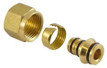 Złączka zaciskowa 1-2" do rur wielowarstwowych 16x2 mm ZL15PEXAL  (kpl. 2 szt.)