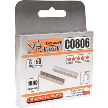 ZSZYWKI  6 MM TYP 53 OPAK. 1000SZT PL