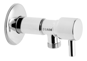 Zawór kątowy z głowicą ceramiczną z metalowym uchwytem 1-2" x 3-8"