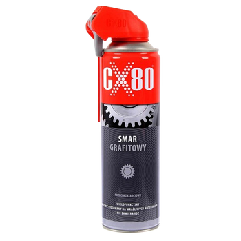 CX80 Smar Grafitowy 500ml Spray Przeciwzatarciowy PRECYZYJNA APLIKACJA