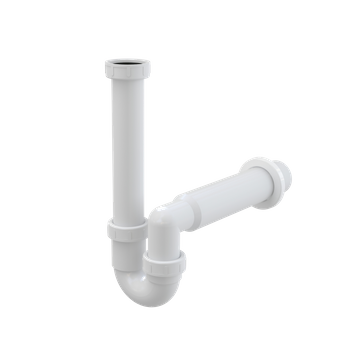Pólsyfon zlewozmywaka rurowy z nakretką 6/4