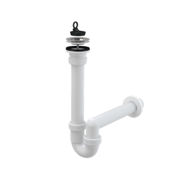 Syfon rurowy zlewozmywaka, sitko nierdzewne DN70