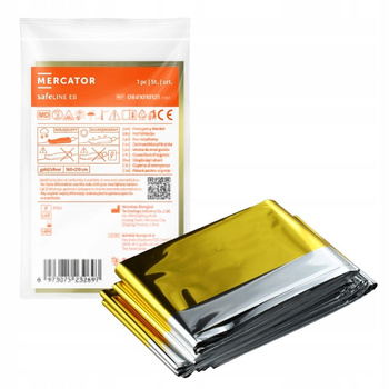 KOC TERMICZNY safeLINE FOLIA TERMICZNA KOC RATUNKOWY 160 x 210cm MERCATOR