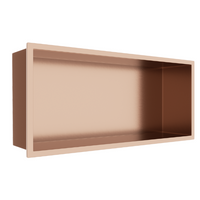 WALL-BOX Copper Gold Półka wnękowa ze stali nierdzewnej miedziana 45x20x10 cm