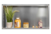 WALL-BOX NO RIM - Półka wnękowa bezramkowa INOX 60x30x7 cm