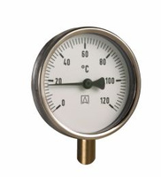 Termometr bimetaliczny BiTh 63, fi63 mm, -20÷60°C, L 100 mm, G1/2", rad, kl. 2
