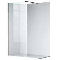 Ścianka prysznicowa Beira 60 x 200 cm transparentna 8 mm czarna