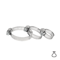 Zestaw opasek ślimakowych nierdzewnych AMERICAN TYPE o zakresie 6-38 mm