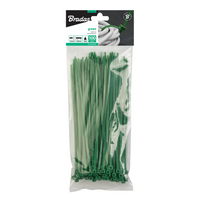 Taśma kablowa 4,8 x 350mm GREEN 100szt.