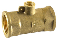 Trójnik mosiężny do czujnika temperatury 3/4" x M10x1