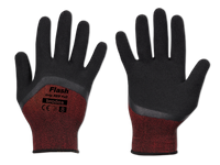 Rękawice ochronne FLASH GRIP RED FULL lateks, rozmiar 8