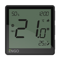 Internetowy, podtynkowy regulator temperatury ZigBee, 230V, czarny