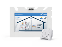 Regulator pokojowy z komunikacją OpenTherm czarny