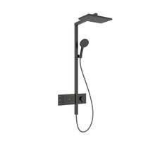 HG Raindance Alive Q Komplet prysznicowy 210/340 2jet z termostatem ShowerSelect Comfort, Czarny Chrom Szczotkowany