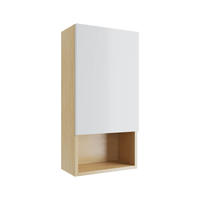 EXCELLENT Tuto szafka wisząca wnękowa z frontem prawa 40x80 cm, dąb/biały połysk biały/dąb MLEX.0107.400.BLWH