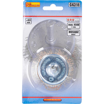 SZCZOTKA DO WIERT. DOCZOŁOWA  65 MM MOSIĄDZOWANA