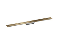 AX Drain Element zewnętrzny odpływu liniowego 1000, montaż przyścienny, Brąz Szczotkowany