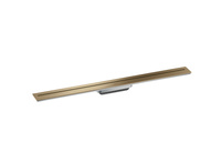 AX Drain Element zewnętrzny odpływu liniowego 900, montaż przyścienny, Brąz Szczotkowany