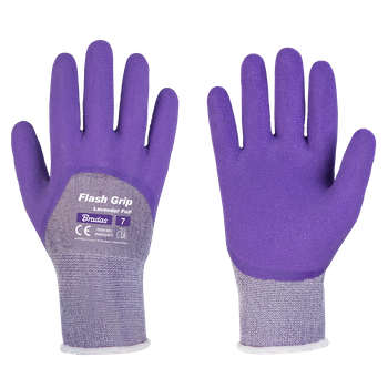 Rękawice ochronne FLASH GRIP LAVENDER FULL, rozmiar 6