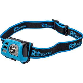 LATARKA NA GŁOWĘ AKU. CREE LED 5W + 2 SMD LED + 2 LED CZERWONY