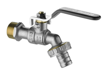 Zawór kulowy czerpalny ogrodowy z adapterami - 1/2" chrom VFA 152L