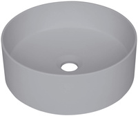 Umywalka granitowa nablatowa szary metalik CQS SU4S