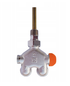 Termostatyczny zawór 4-drogowy VUA-40 HERZ - figura kątowa