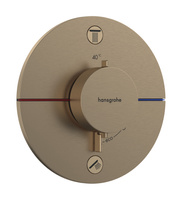 HG ShowerSelect Comfort S Bateria termostatyczna do 2 odbiorników zgodna z normą EN 1717, podtynkowa, Brąz Szczotkowany