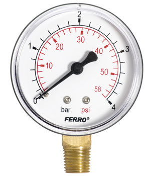 Manometr 63 mm 1-4" radialny 0-4 bar